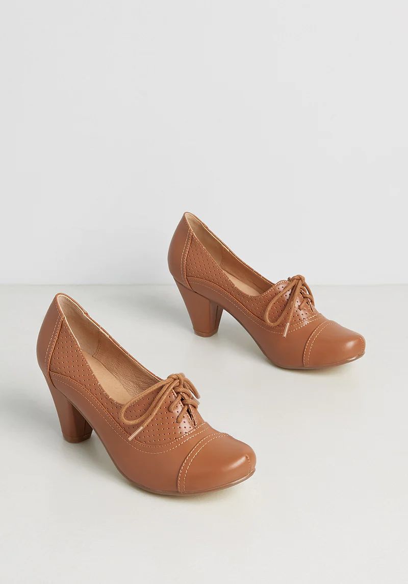 Laughter In The Library Oxford Heels | ModCloth