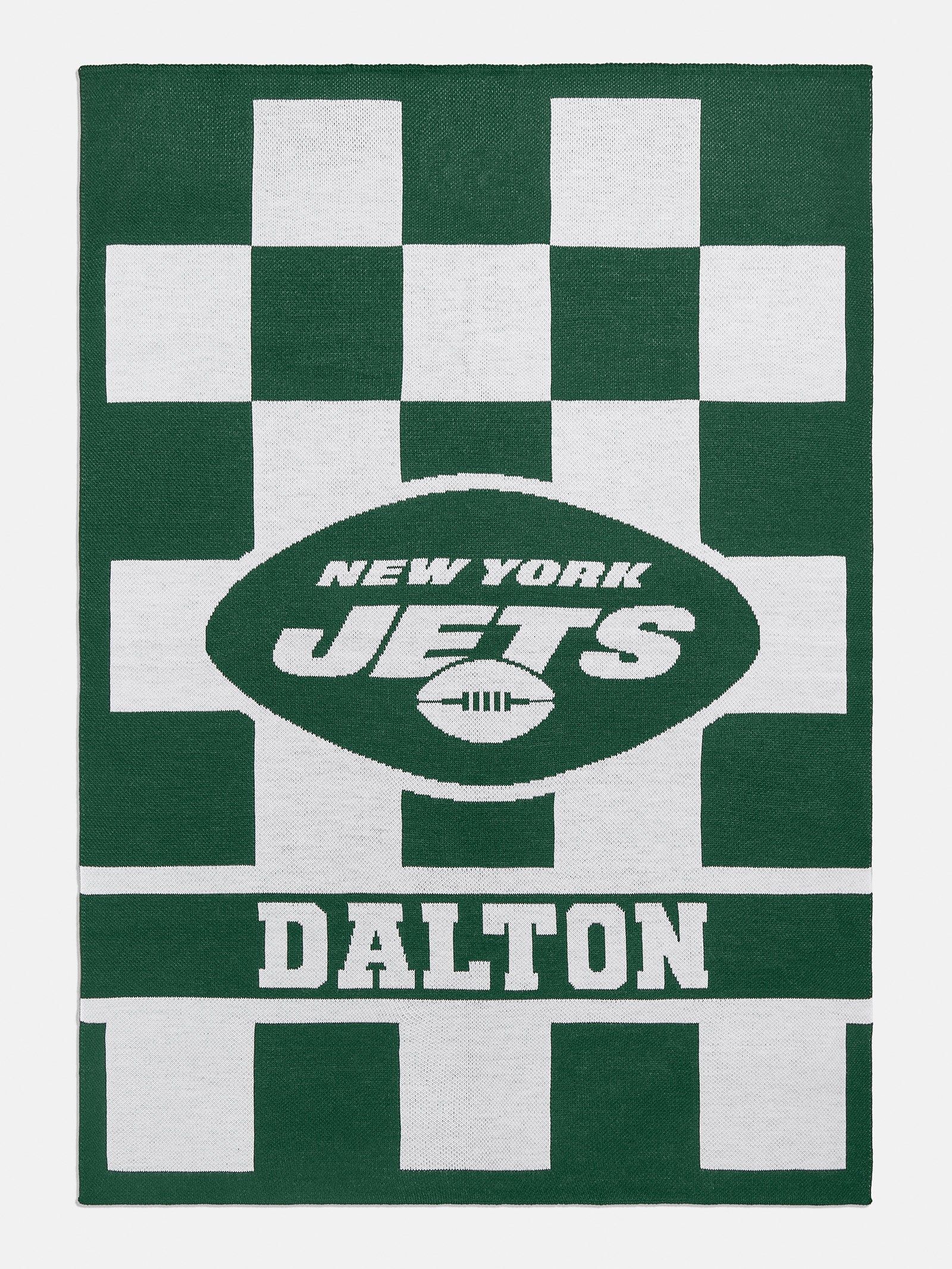 New York Jets NFL Custom Blanket: Checkerboard Print - New York Jets | BaubleBar (US)