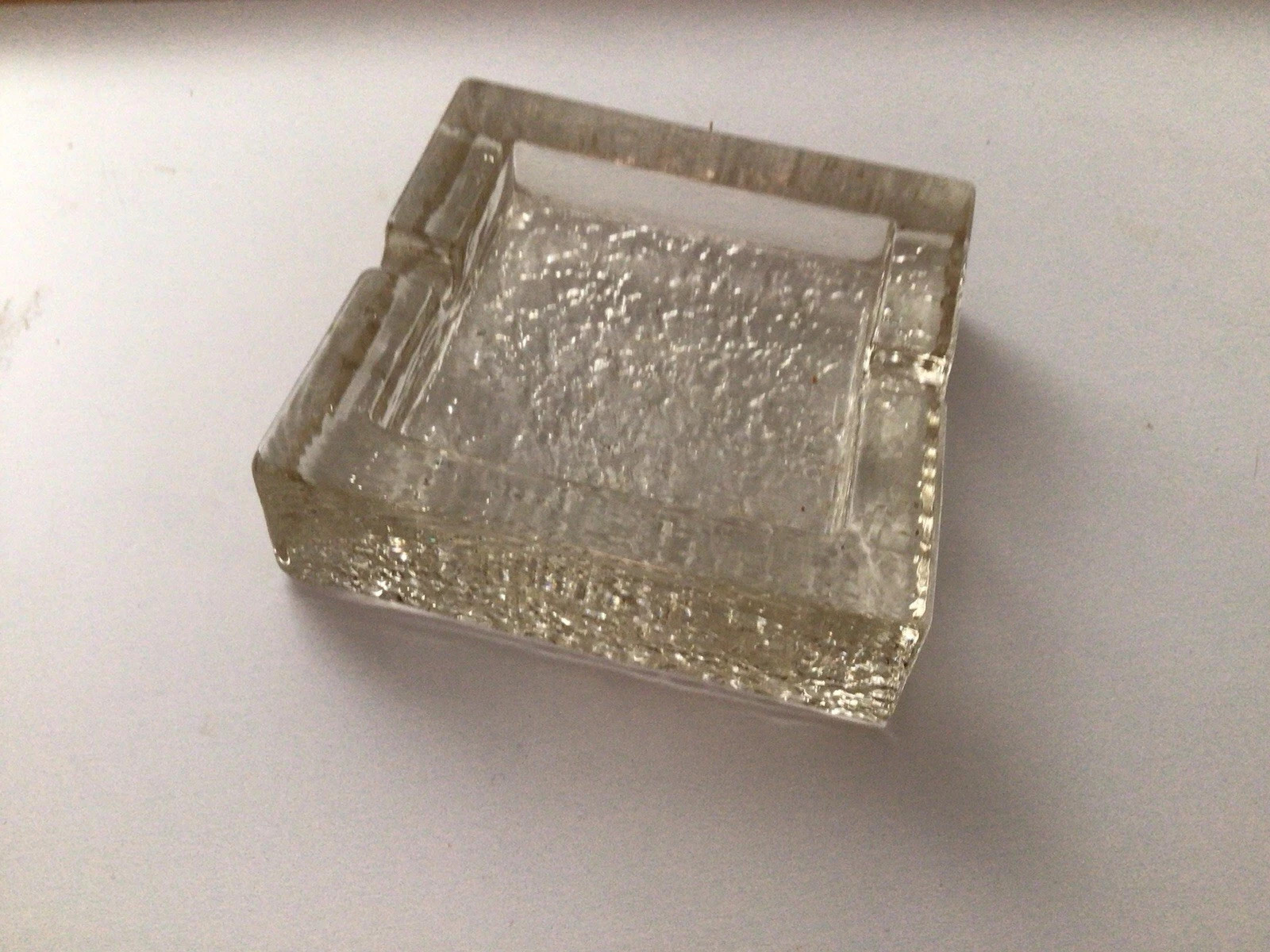Scandinavian Glass MidCentury Icicle Ashtray | eBay US