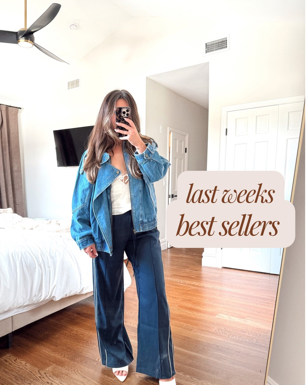 Last weeks best sellers from Abercrombie and aerie ltk fall sale. 
-First outfit with track pants and denim jacket I like for a game day outfit. Dress it up or down. Size small in bottoms medium in everything else. I exchanged my bottoms for a medium bc I don’t like my waist too tight
-Second oversized sweatshirts that cover the booty. Size mediums 
-Third activewear set. I love the halter and the fit of the top. So flattering. Size medium’s 
- fourth matching sweat suit. Love the off the shoulder look. Sweatpants are barrel. Size medium 
- fifth basic sweaters size medium 
-jumpsuit size medium regular. Love the fit of this 


#LTKActive #LTKSaleAlert #LTKStyleTip