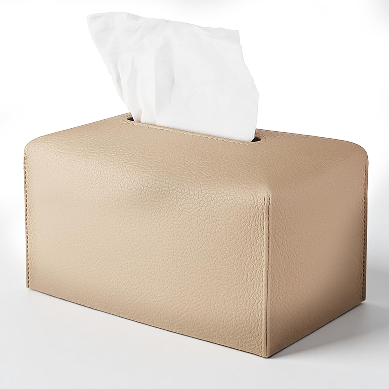 Long Tissue Box Cover, PU Leather Rectangle Extra Large Tissue Box Holder Modern Decorative Organ... | Amazon (US)