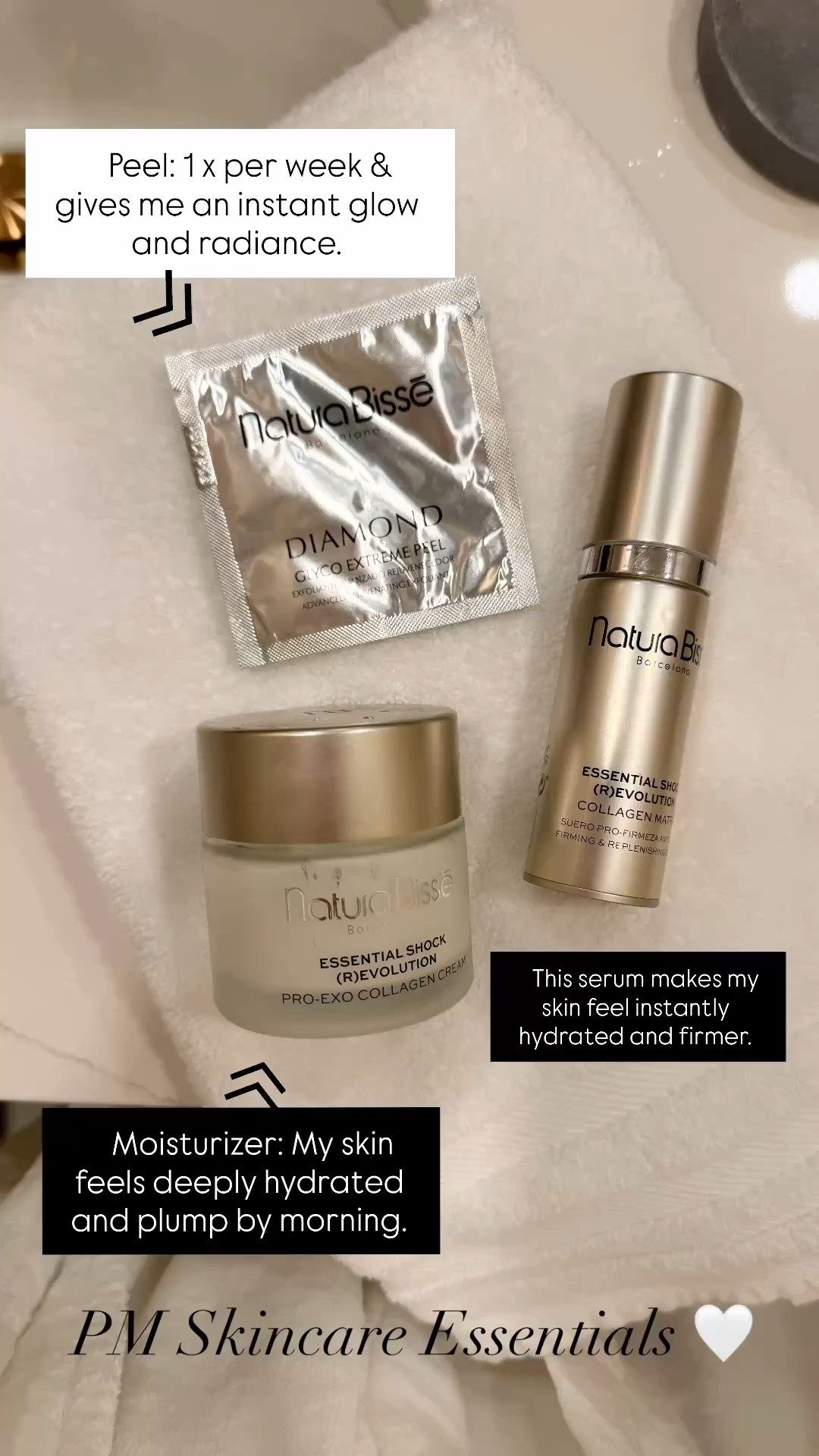 Nighttime skin essentials that keep my skin hydrated, glowing, and smooth ✨

The Natura Bissé Glyco Peel is my go-to once a week when my skin needs a reset. It instantly makes my skin look brighter, smoother, and gives me that fresh facial glow by morning.

For my nightly skincare routine, I always use the Essential Shock Intense Serum followed by the Essential Shock Cream. The serum leaves my skin looking plump and radiant, while the cream is deeply hydrating and gives my skin the most nourished glow overnight.

If you love luxury skincare, anti-aging skincare, glowing skin, and products that make your skin look healthy and expensive… these are worth it. ✨
Currently on sale for 20% OFF with code: SUN  

 #LTKOver40 #LTKBeauty #LTKTravel