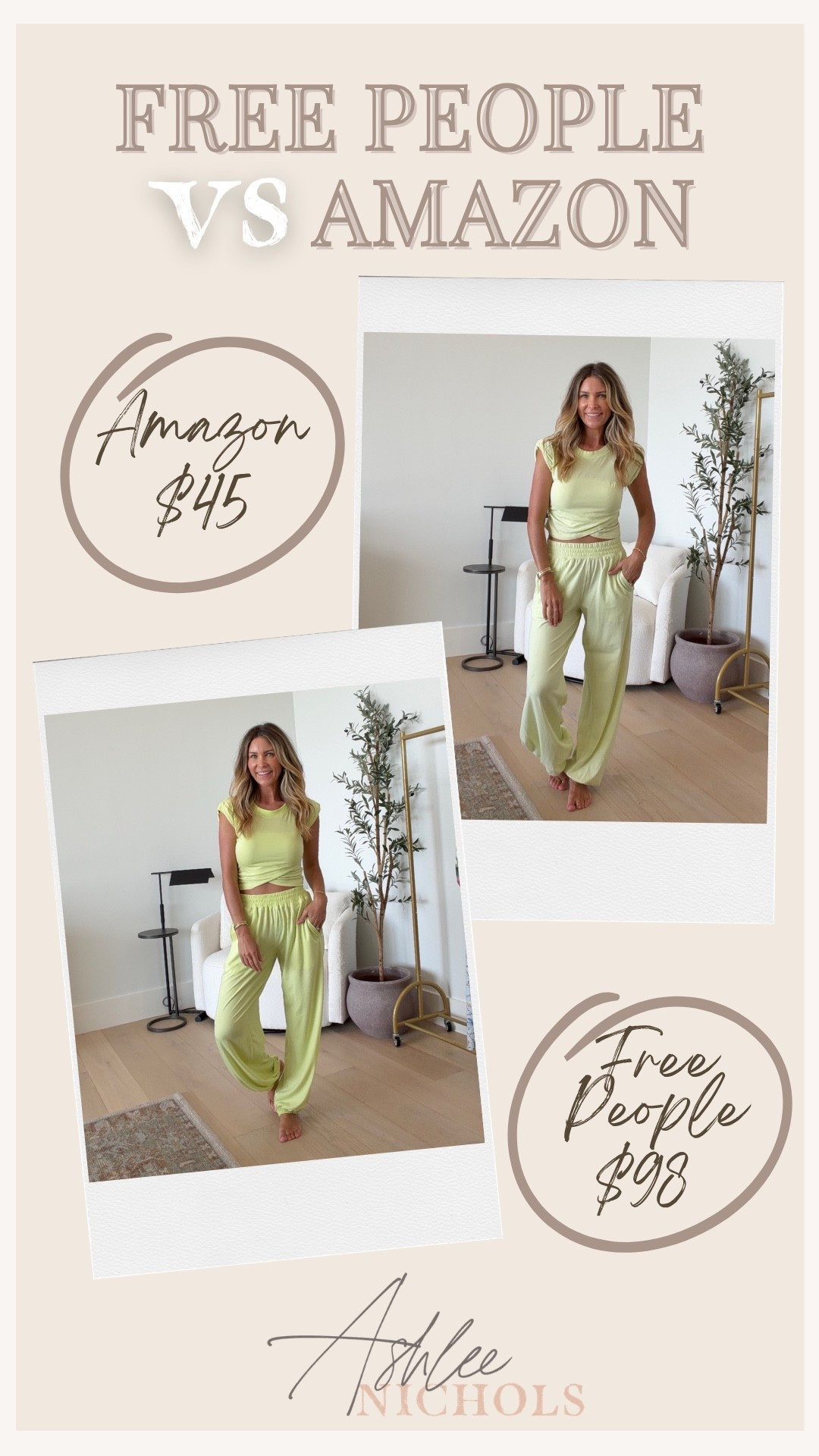 Amazon vs Free People!

Matching set, Athleisure, Amazon set, travel outfit

#LTKSeasonal #LTKTravel #LTKootd