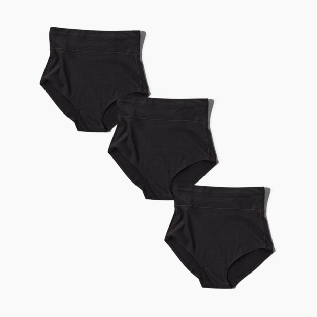 Bodily All-In Panty (3 Pack) in Black Size Large | Micromodal | Babylist