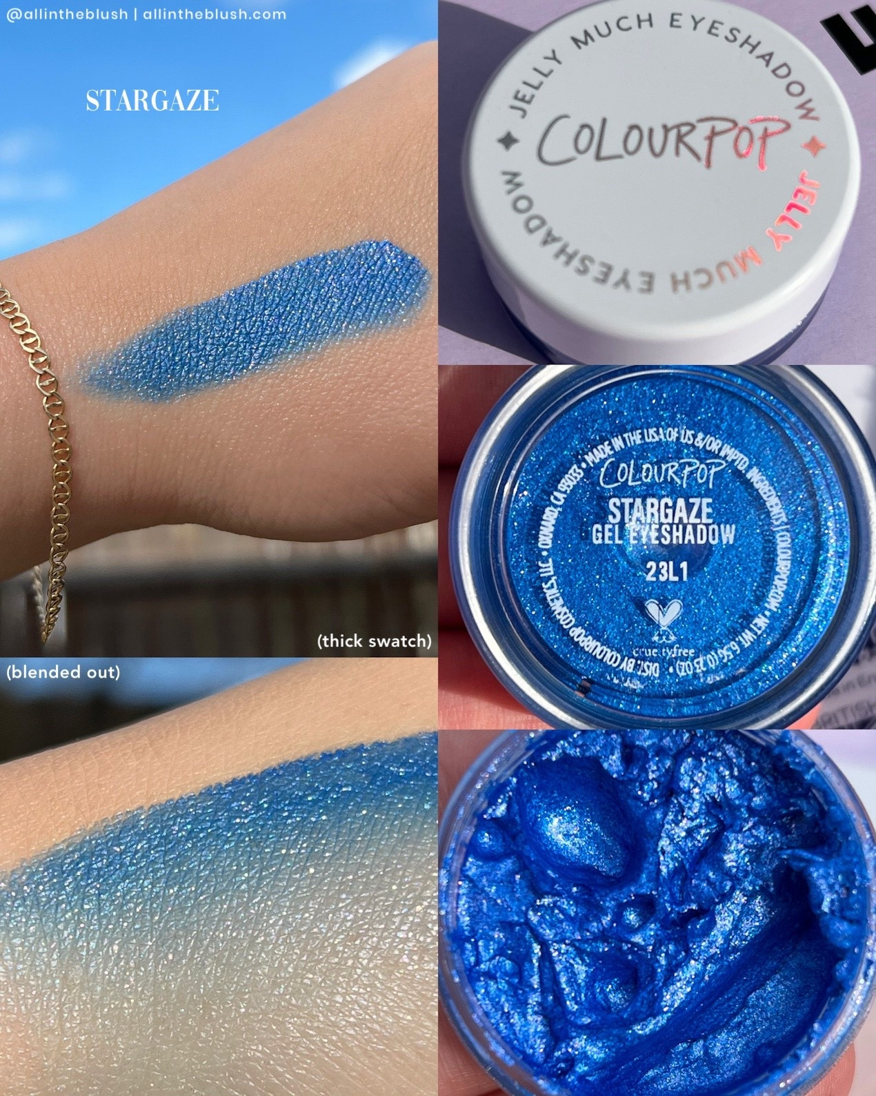 Swatching ColourPop’s “Stargaze” Jelly Much Eyeshadow💙

#LTKgrwm #LTKootd #LTKBeauty