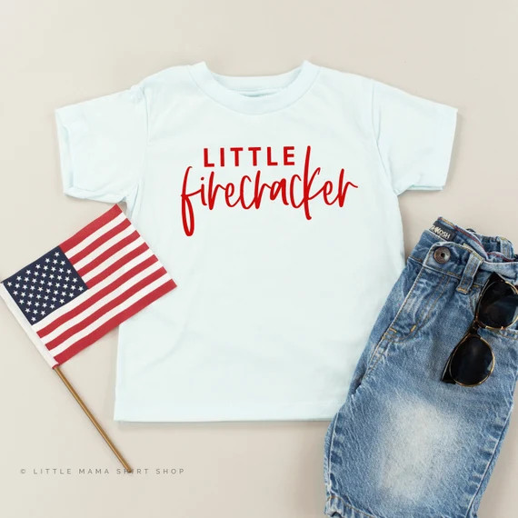Little Firecracker | Fourth of July Shirt for Kids | 4th of July | Patriotic Shirt | Kids 4th of ... | Etsy (US)