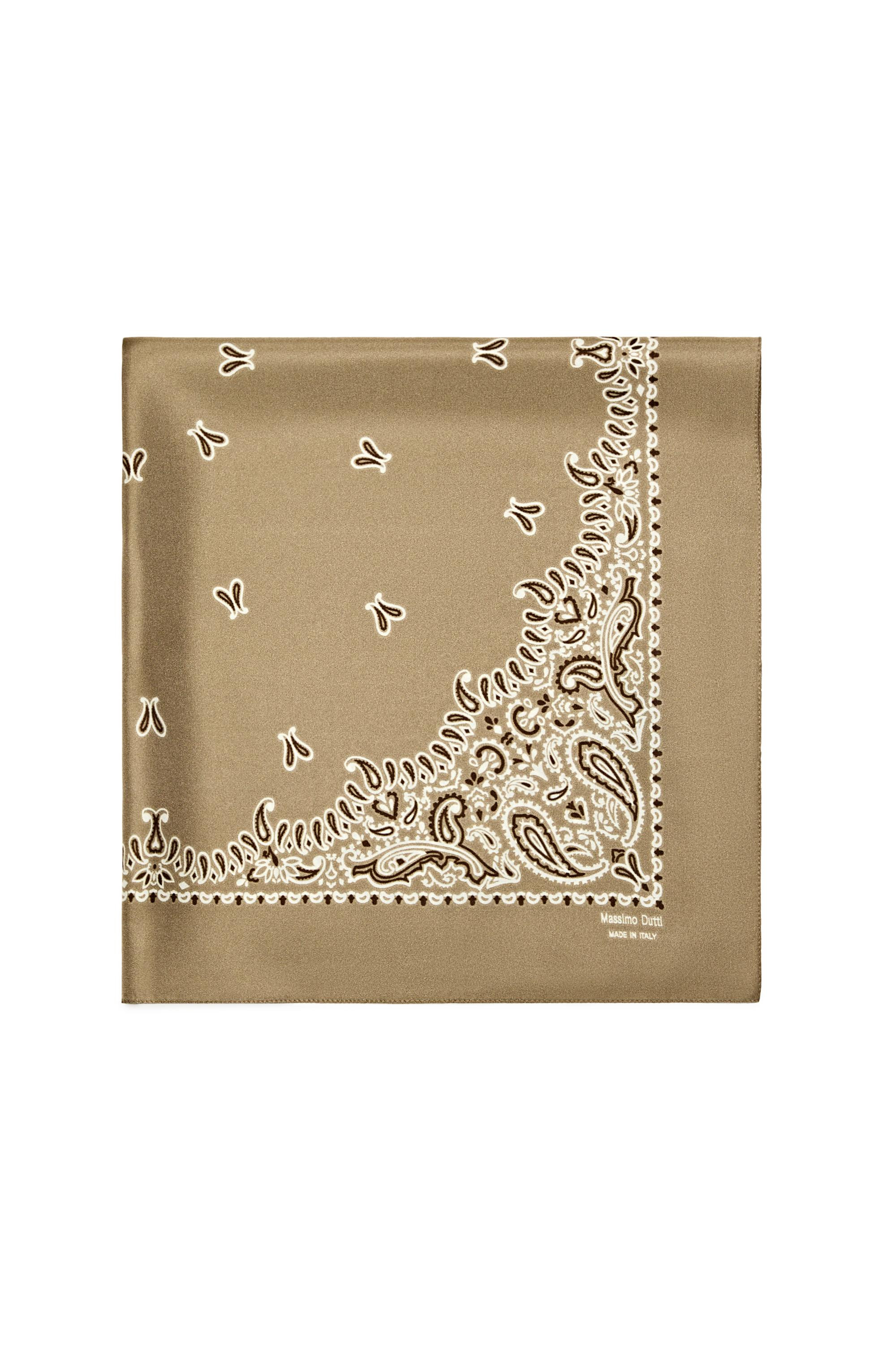 Paisley print scarf | Massimo Dutti US