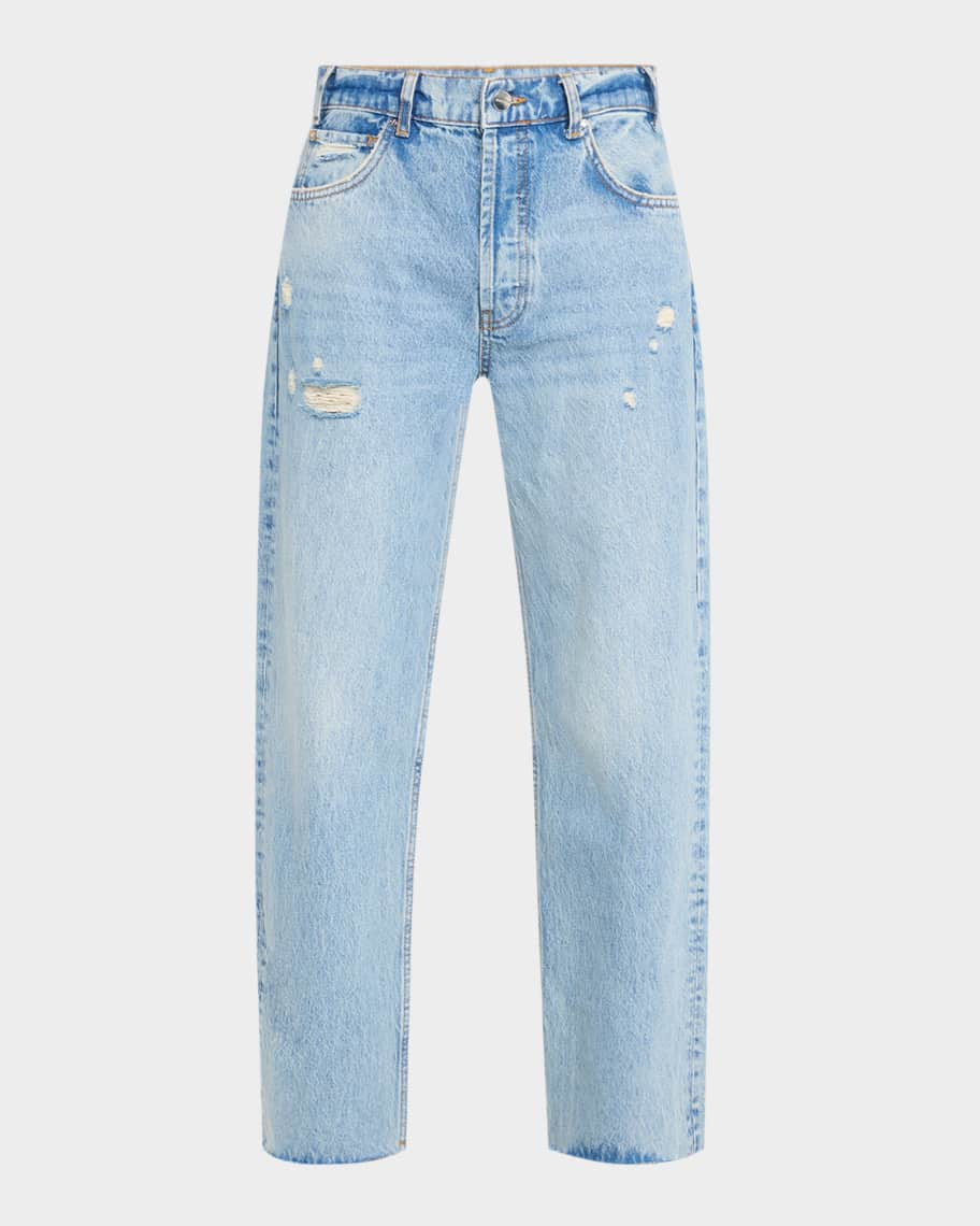Gavin Distressed Straight-Leg Jeans | Neiman Marcus
