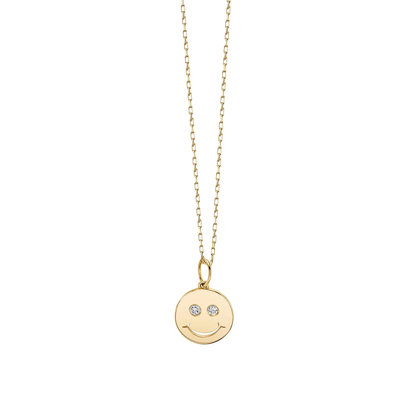 Gold & Diamond Happy Face Charm | Sydney Evan