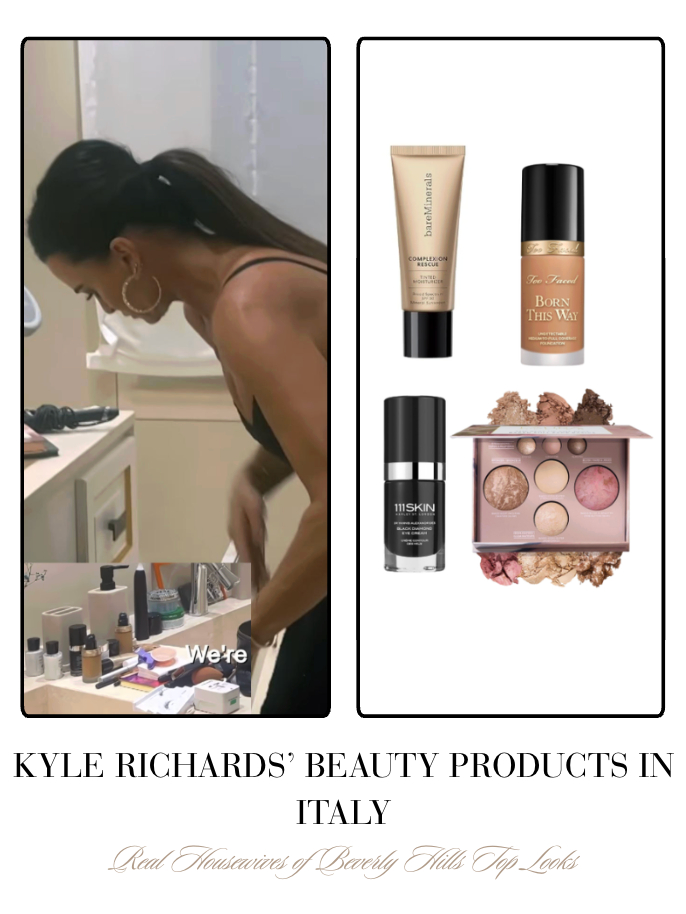 Kyle Richards' Beauty Products in Italy 

 