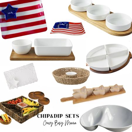 Who else is already thinking of summertime entertaining? These dip sets are perfect for summer.  ❤️🤍💙

#CrazyBusyMama 

#LTKhome #LTKSeasonal #LTKfindsunder50