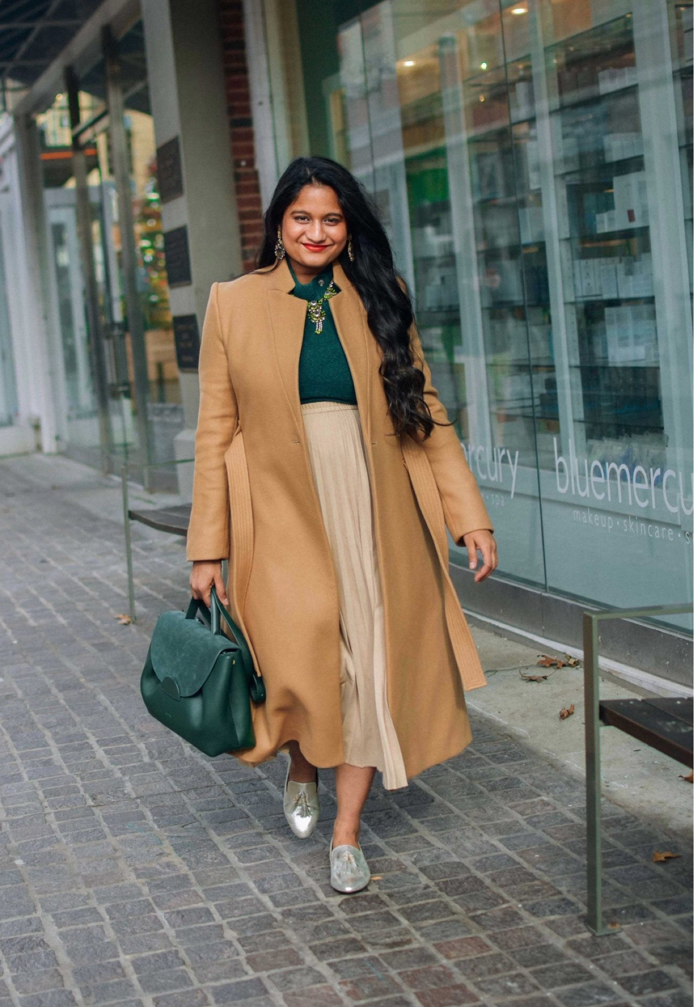 Thanksgiving outfit ideas with pleated skirt, camel coat and golden ballet flats 

@karenmillen wool coat 
@polene bag
Linked similar items for the ones that are sold out 

#LTKHoliday #LTKCyberWeek #LTKParties