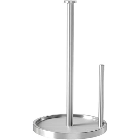 Paper Towel Holder Countertop, OBODING, Stainless Steel Kitchen Paper Towel Holder Stand for Kitchen Organization, Stainless Steel Paper Towel Holders for Standard and Large Rolls (Silver) | Amazon (US)