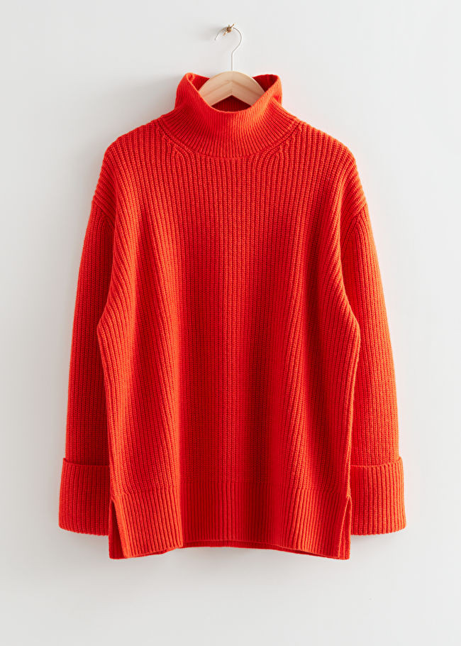 Oversized Turtleneck Knit Sweater | & Other Stories US