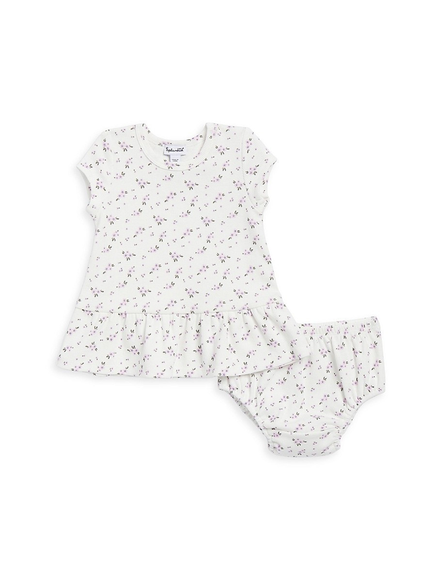 Splendid Baby Girl's Spring Bloom Ribbed Dress & Bloomers Set - Spring - Size 12-18 Months | Saks Fifth Avenue OFF 5TH