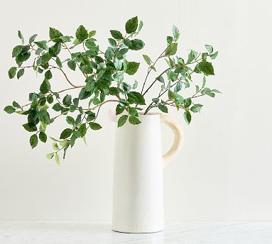 Faux Oversized Birch Leaf Branch | Pottery Barn (US)