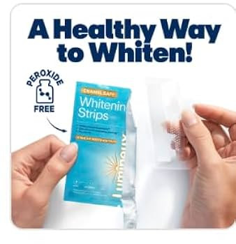 Lumineux Teeth Whitening Strips 9 Treatments – Peroxide Free - Enamel Safe for Whiter Teeth - W... | Amazon (US)