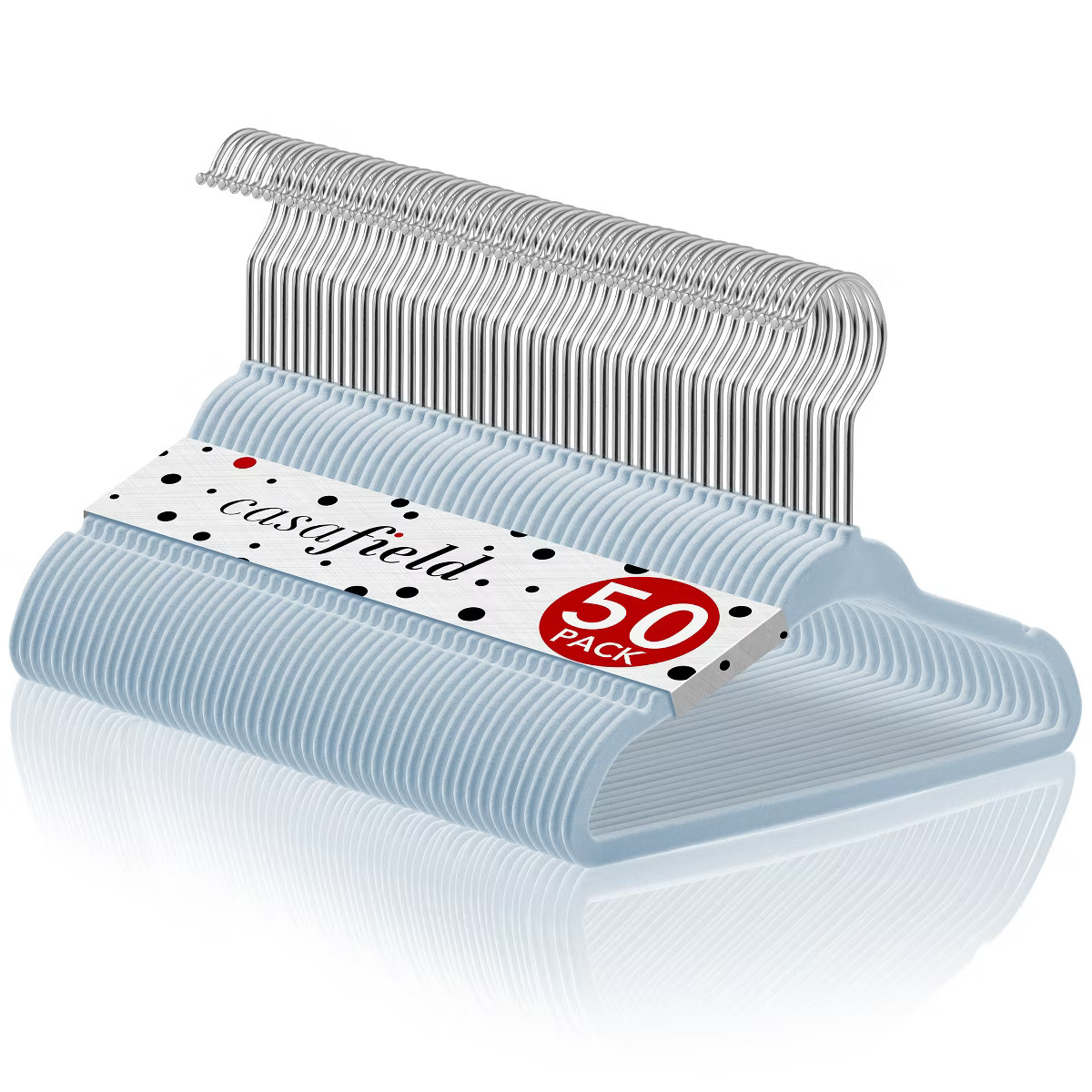 Casafield 11" Velvet Baby Hangers for Infant & Toddler Clothes, Set of 50 | Target