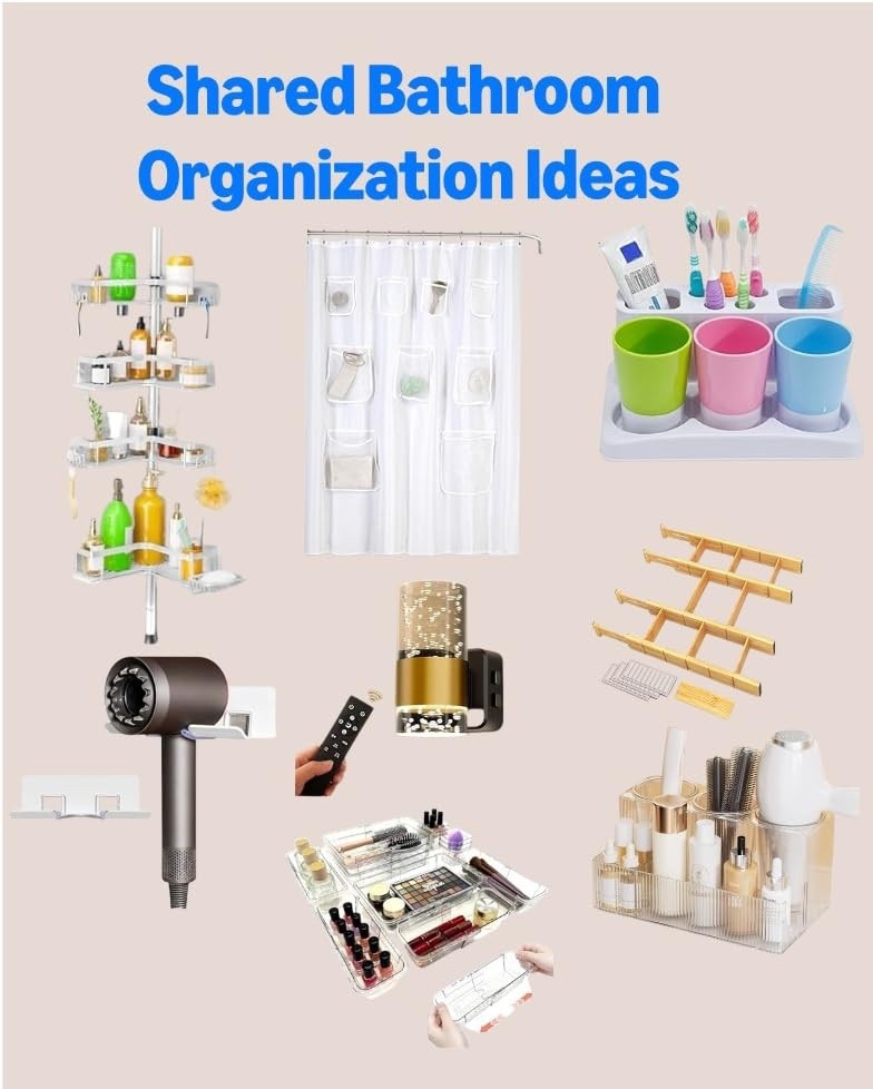 Shared spaces can become messy fast. We use a washable shower curtain liner with pockets to keep everyone’s items separated and store/dry bath toys.

#LTKmomlife #LTKBaby #LTKHome