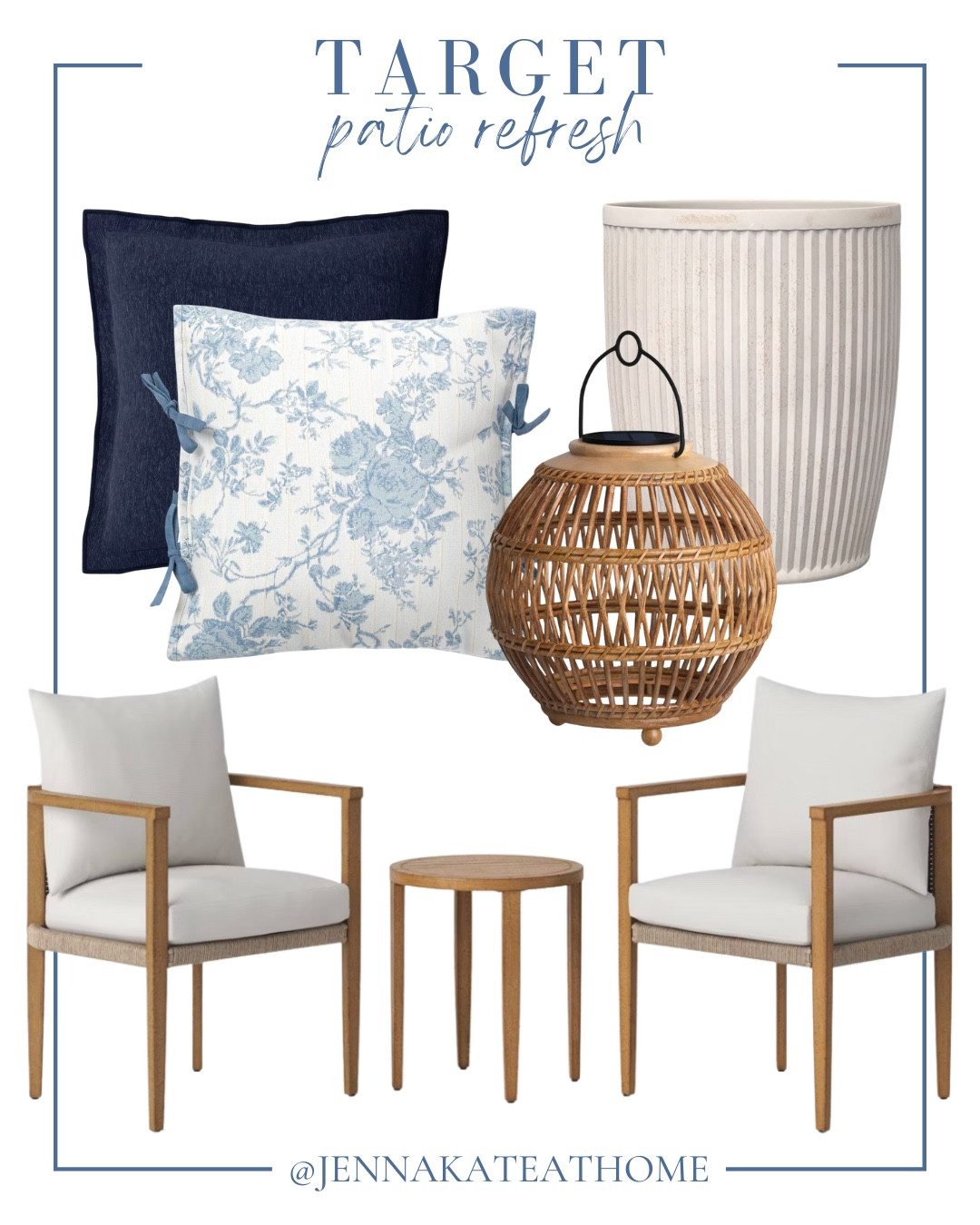 Target patio refresh includes patio furniture set, planter, outdoor lantern, and patio pillows.

Home decor, looks for less, patio refresh, outdoor furniture

#LTKHome #LTKSeasonal #LTKSaleAlert