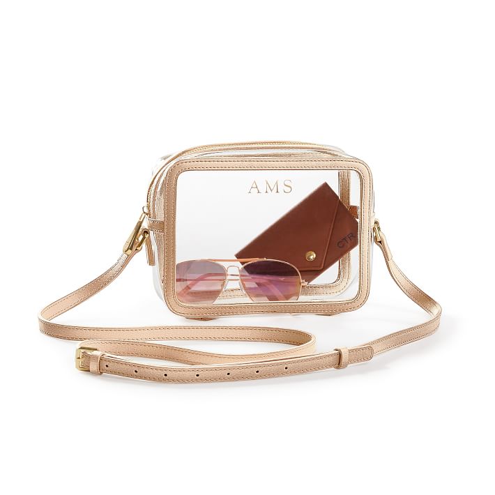 Clear Crossbody, Gold | Mark and Graham