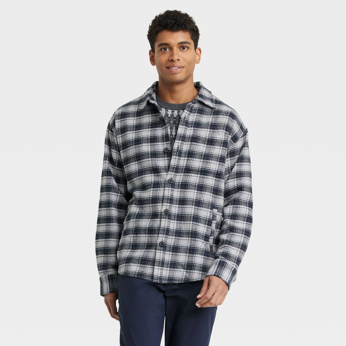 Men’s Heavyweight Long Sleeve Flannel Button Down Shirt – Goodfellow &Co | Target