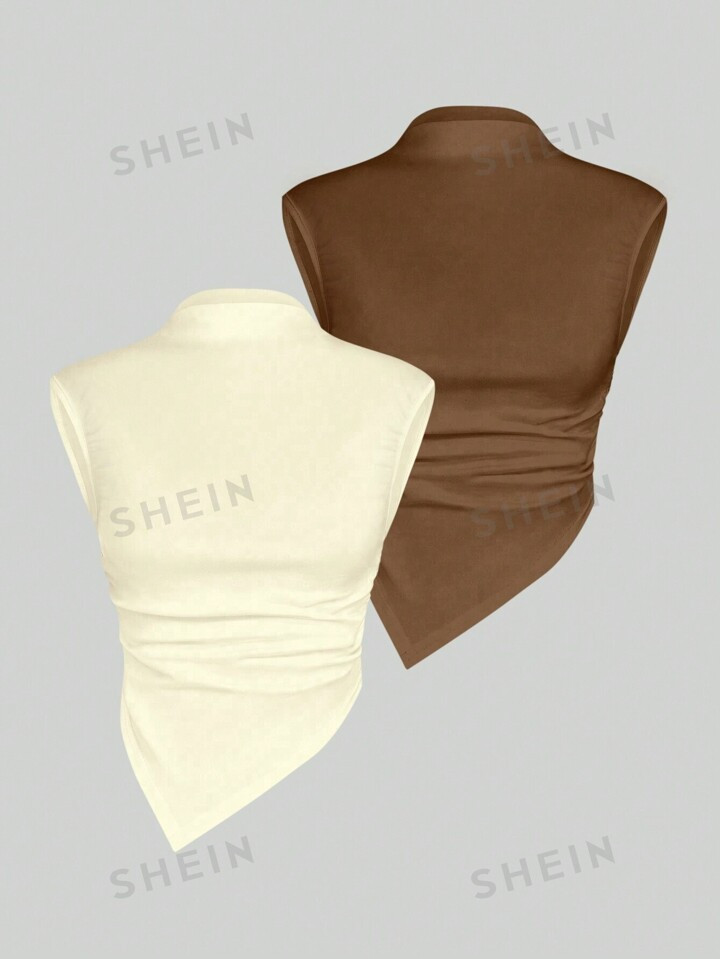 SHEIN EZwear Onregelmatige zoom Tank tops Sets | SHEIN