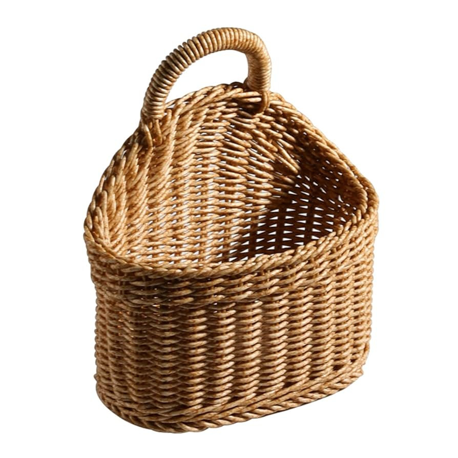 Ochine 1 Pack Hanging Basket Woven Wall Baskets Hanging Storage Basket Woven Shelf Basket Storage... | Amazon (US)