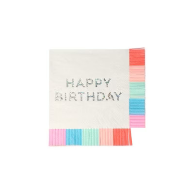 Meri Meri Birthday Fringe Small Napkins | Target