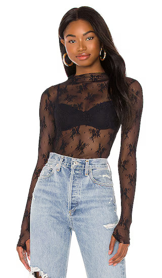Free People Lady Lux Layering Top in Black. - size XL (also in M, S, XS) | Revolve Clothing (Global)