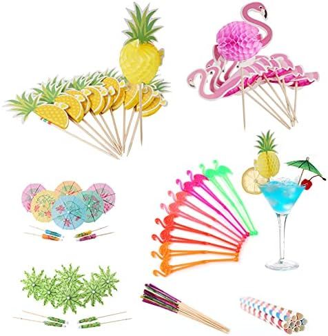 Brand: Sayopin
4.6 out of 5 stars28 Reviews
70Pcs Cocktail Party Decorations, Flamingo Cocktail Stir | Amazon (US)