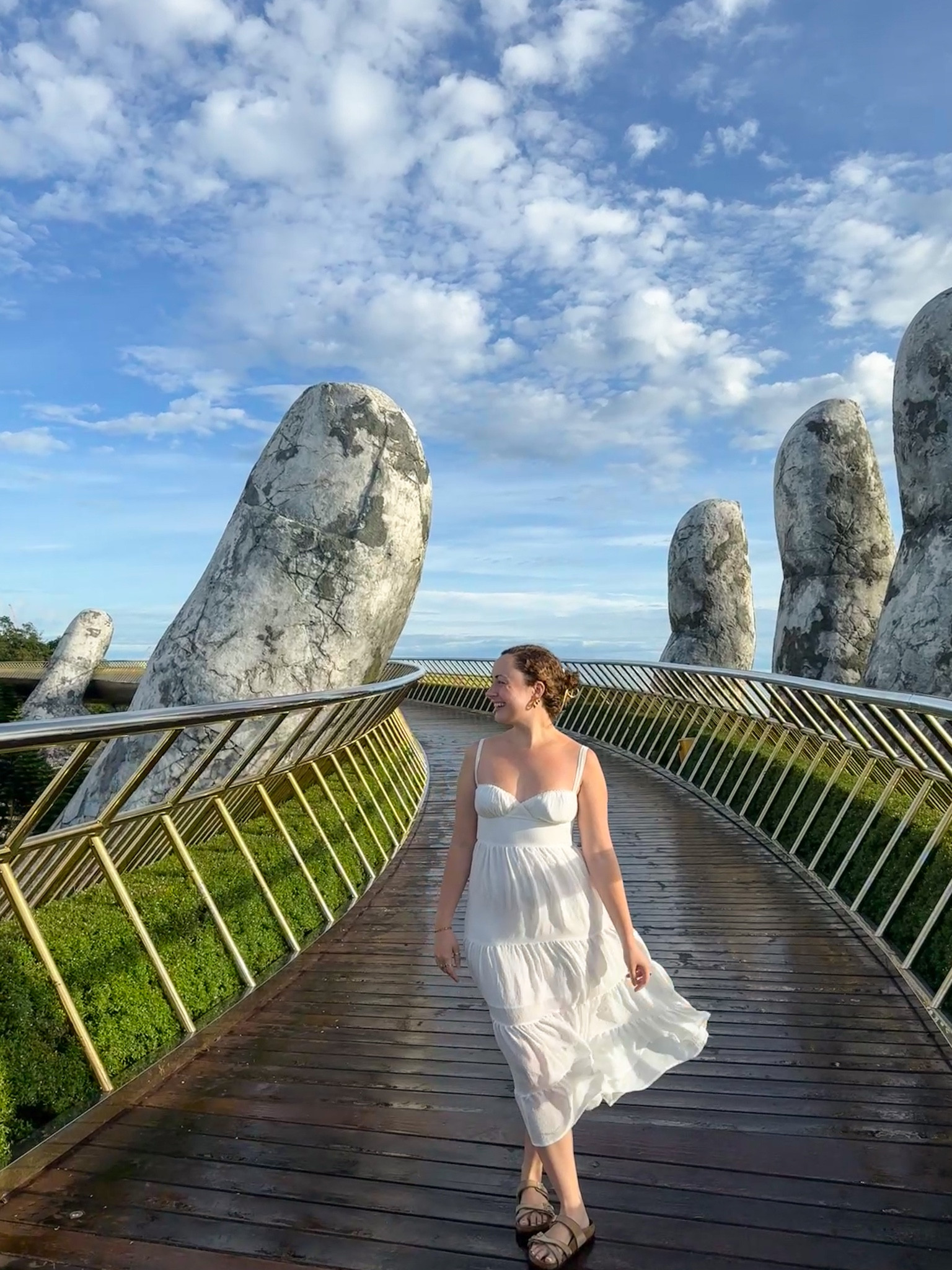 Golden Hands bridge in Vietnam outfit 

#LTKSeasonal #LTKAsia #LTKtravel