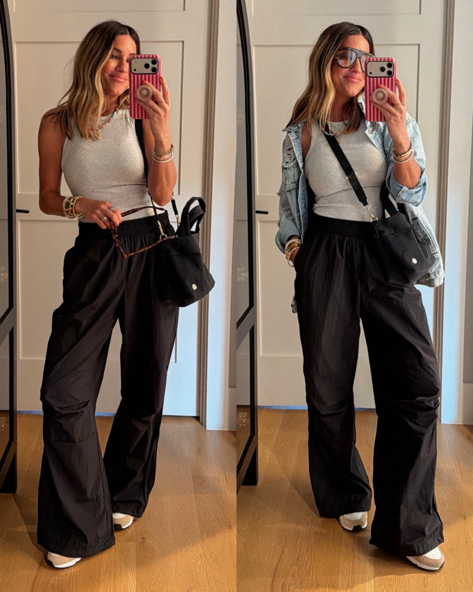 LOVE this entire outfit. This style of of casual pants are trending so I snagged up this affordable option from Walmart so fast! Wearing xs. And xs in this Walmart tank.

#LTKootd #LTKmomlife #LTKTravel