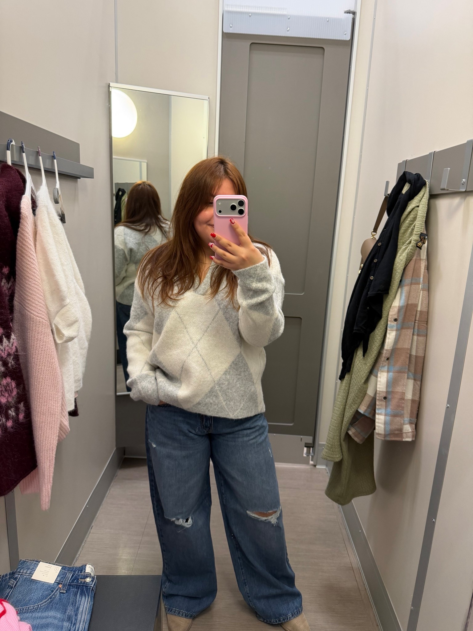 I love the ripped jeans and the sweater they match so well together! 💕
Jeans size 10 
Sweater size large

#LTKFindsUnder50 #LTKMidsize #LTKSaleAlert