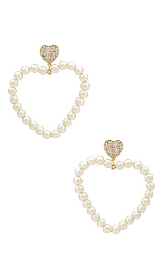 Big Heart Earrings in Gold | Revolve Clothing (Global)