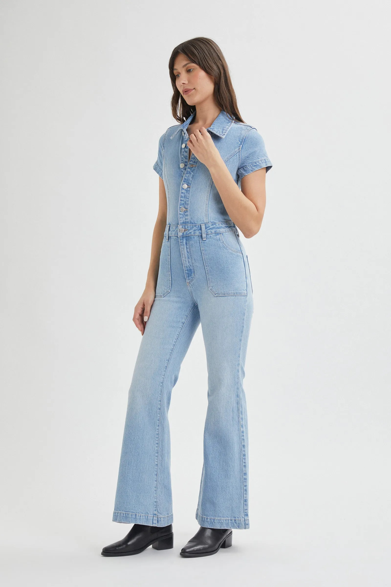 Eastcoast Flare Jumpsuit - Sunshine | Rolla's Jeans US/CAN