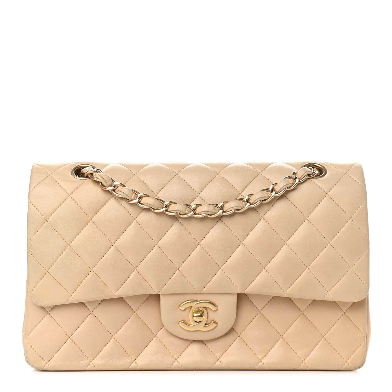 CHANEL

Lambskin Quilted Medium Double Flap Beige | Fashionphile