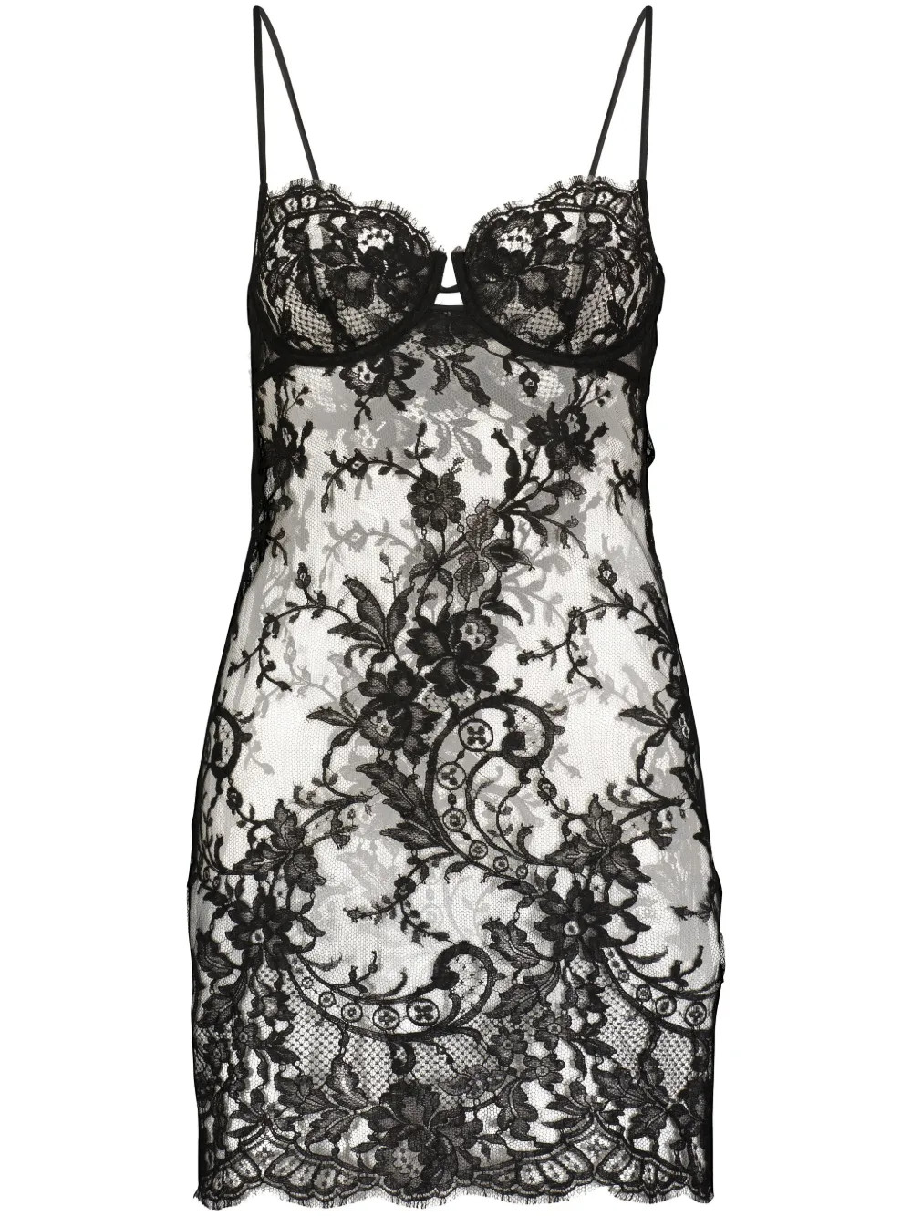 Kiki De Montparnasse Camille Lace Slip Dress | Black | FARFETCH FR | Farfetch Global