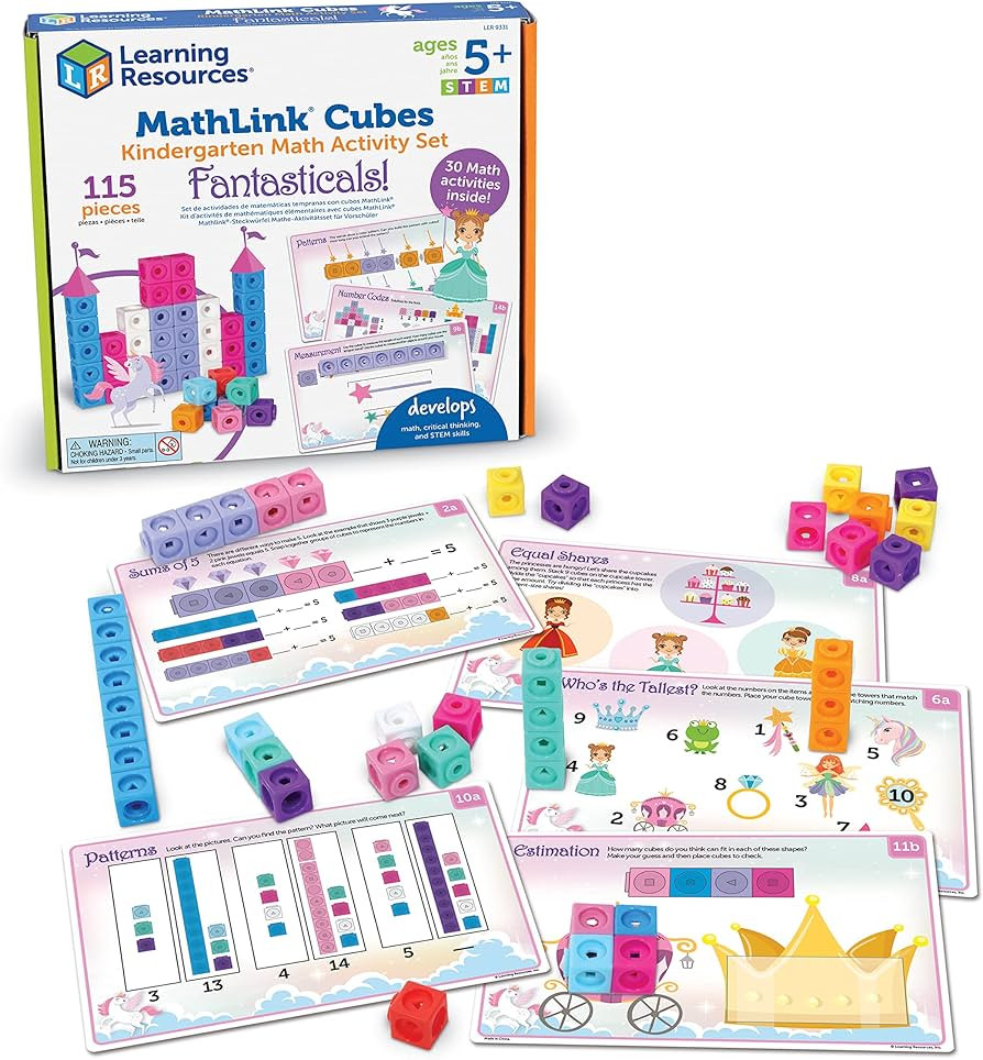 Learning Resources MathLink Cubes Kindergarten Math Activity Set: Fantasticals! | Amazon (US)