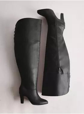 Lace-Up Heeled Over-The-Knee Boot (WW) | Torrid (US & Canada)