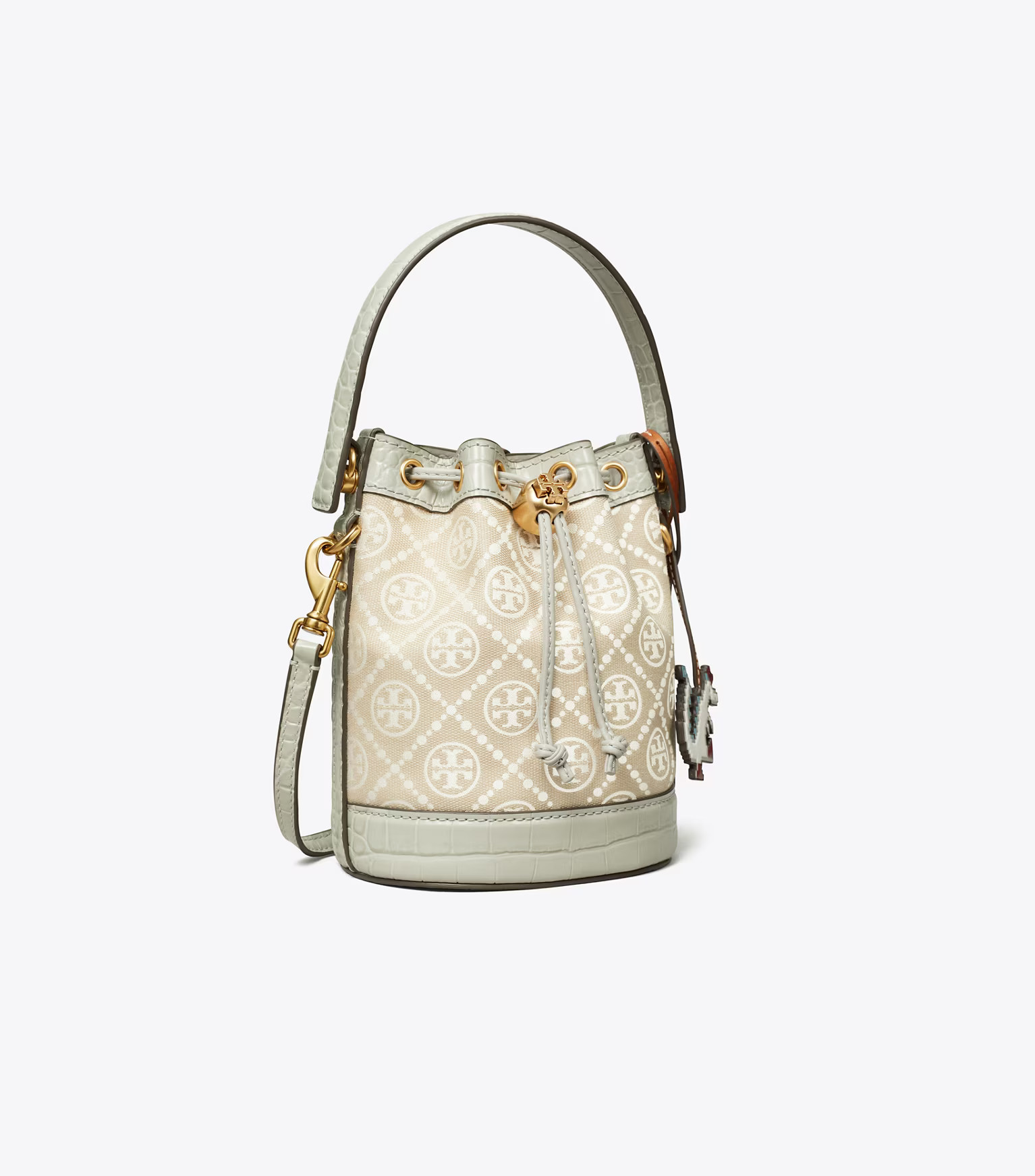 T Monogram Cloud Mini Bucket Bag: Women's Handbags | Crossbody Bags | Tory Burch UK | Tory Burch (UK)
