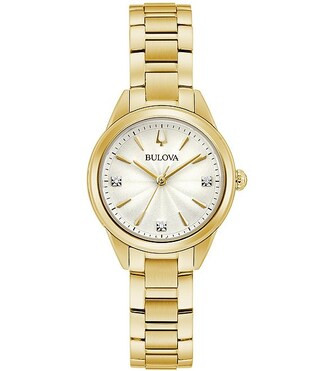 Women's Sutton Classic Quartz Analog Gold Stainless Steel Bracelet Watch | Dillard's