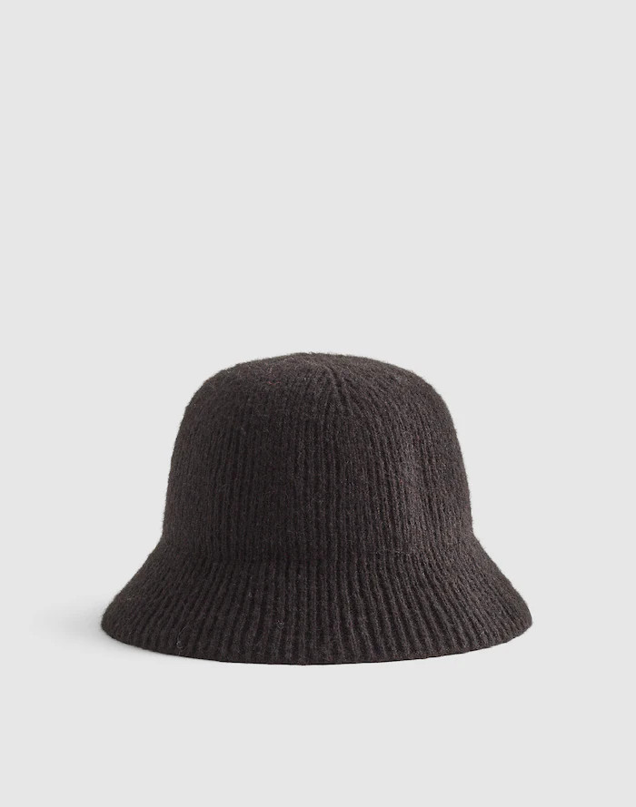 Fuzzy-Knit Bucket Hat | Madewell