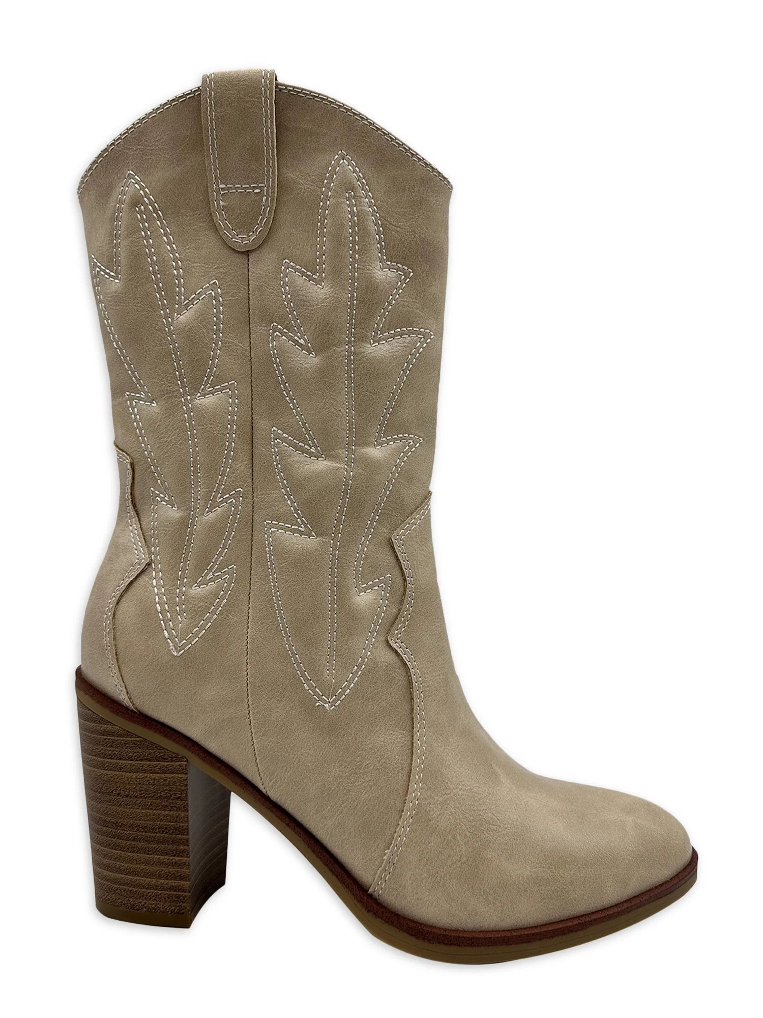 Mia Women's Ryleh Mid-Calf Cowboy Boots, Sizes 6-10 - Walmart.com | Walmart (US)