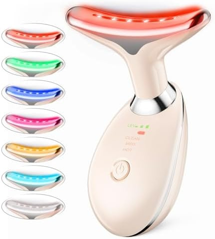 Neck Face Massager, Facial Massage Device with Thermal, Triple Action Colour Modes for Skin Care,... | Amazon (US)