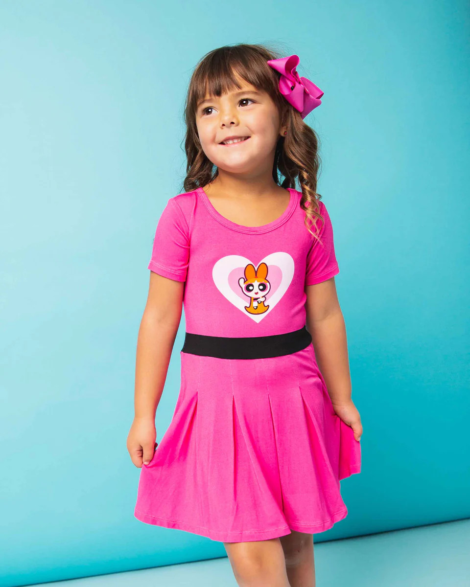 The Powerpuff Girls™ Blossom Girls Pleated Dress & Shorts Set | Bums & Roses