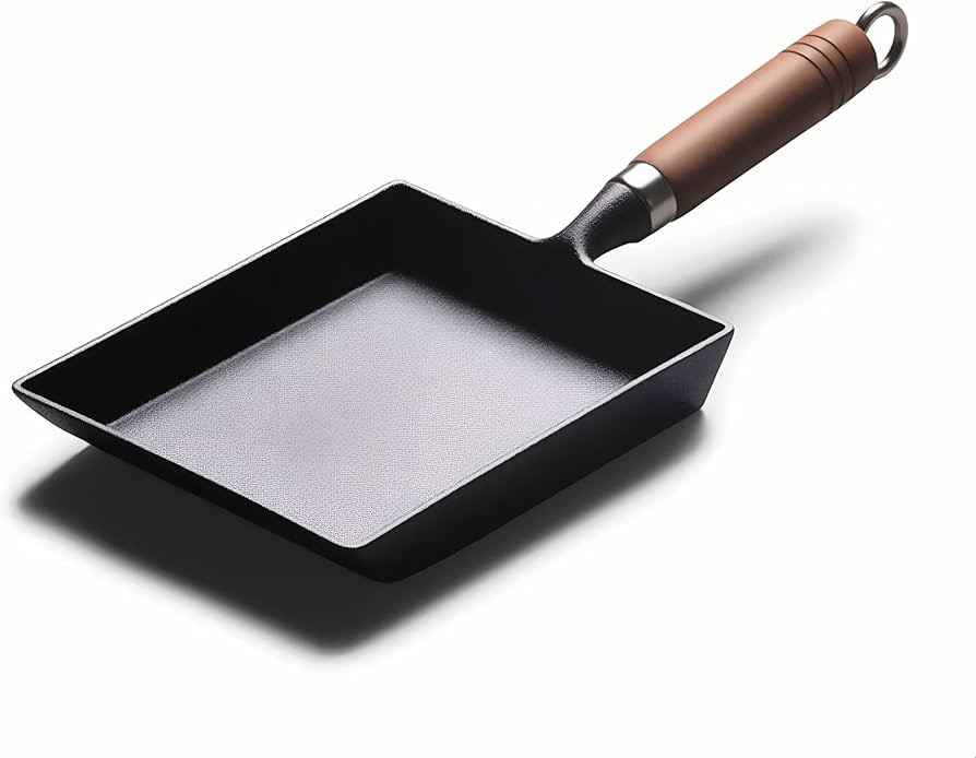 Japanese Cast Iron Tamagoyaki Pan - Pre-Seasoned, Liquid Nitrogen Treated, Non-Rust, Ready to Use... | Amazon (US)