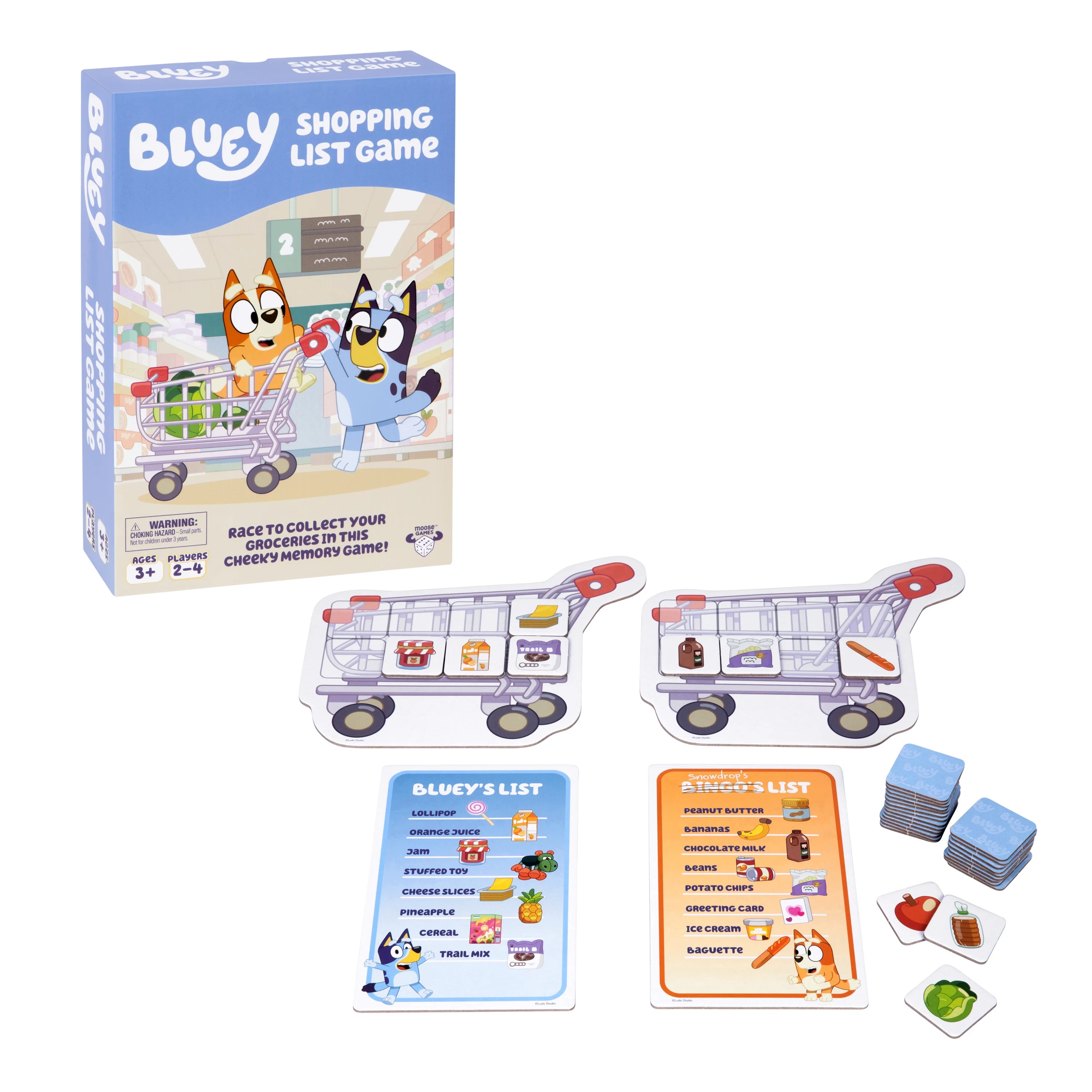 Bluey Shopping List Game, Join Bluey, Bingo, Bandit & Chilli On a Fun Supermarket Adventure, Race... | Walmart (US)