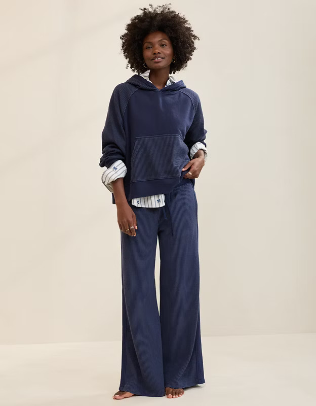 Aerie Essential Waffle Trouser | American Eagle Outfitters (US & CA)