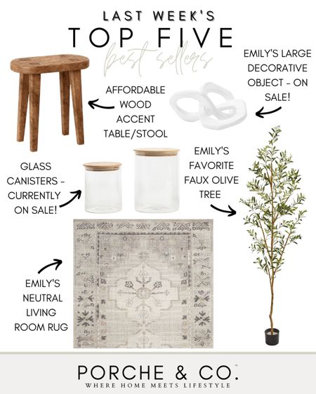 Best sellers, living room rug, neutral rug, faux olive tree, affordable decor, home decor, decorative object, McGee & Co, Sale, target home decor, accent table, wooden accent table, glass canisters 

#LTKstyletip #LTKsalealert #LTKhome